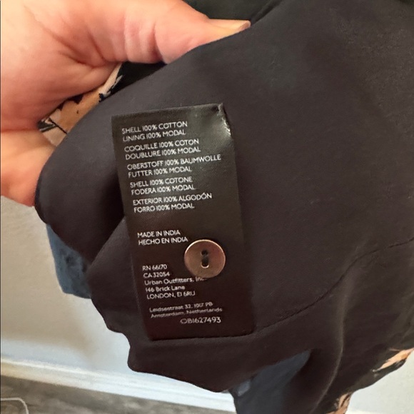 Maeve Anthropologie Button Front Asymmetrical Slit Floral Dress XSP - Picture 6 of 9